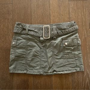 Garage cargo mini skirt
